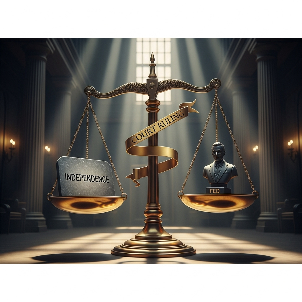 fed governor Lisa Cook: 1 Key Ruling on Trump's Ouster Bid 3 A balanced scale of justice, symbolizing the court's ruling that protects the independence of a fed governor.