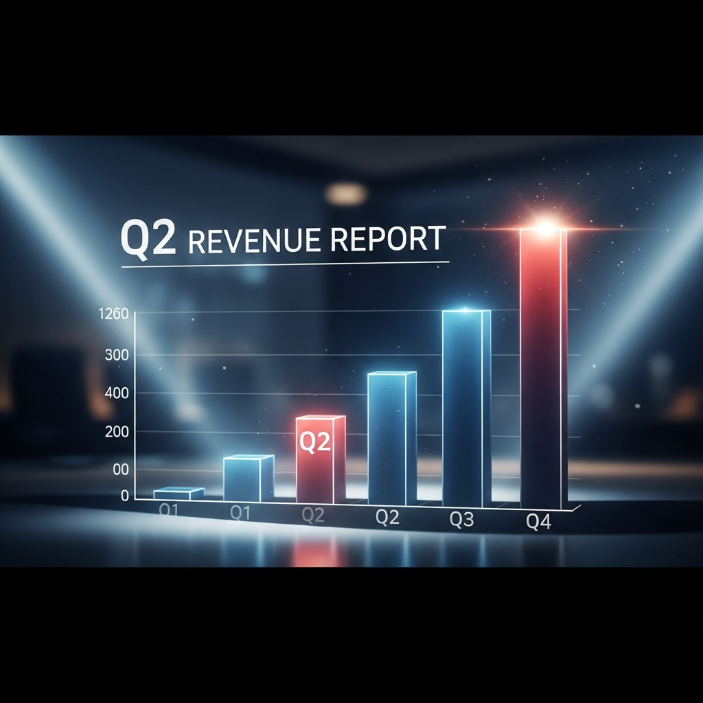 Strong Q2 Report: 7 Highlights from a Record Quarter 2 A bar chart showing record-breaking revenue growth from the strong q2 report.