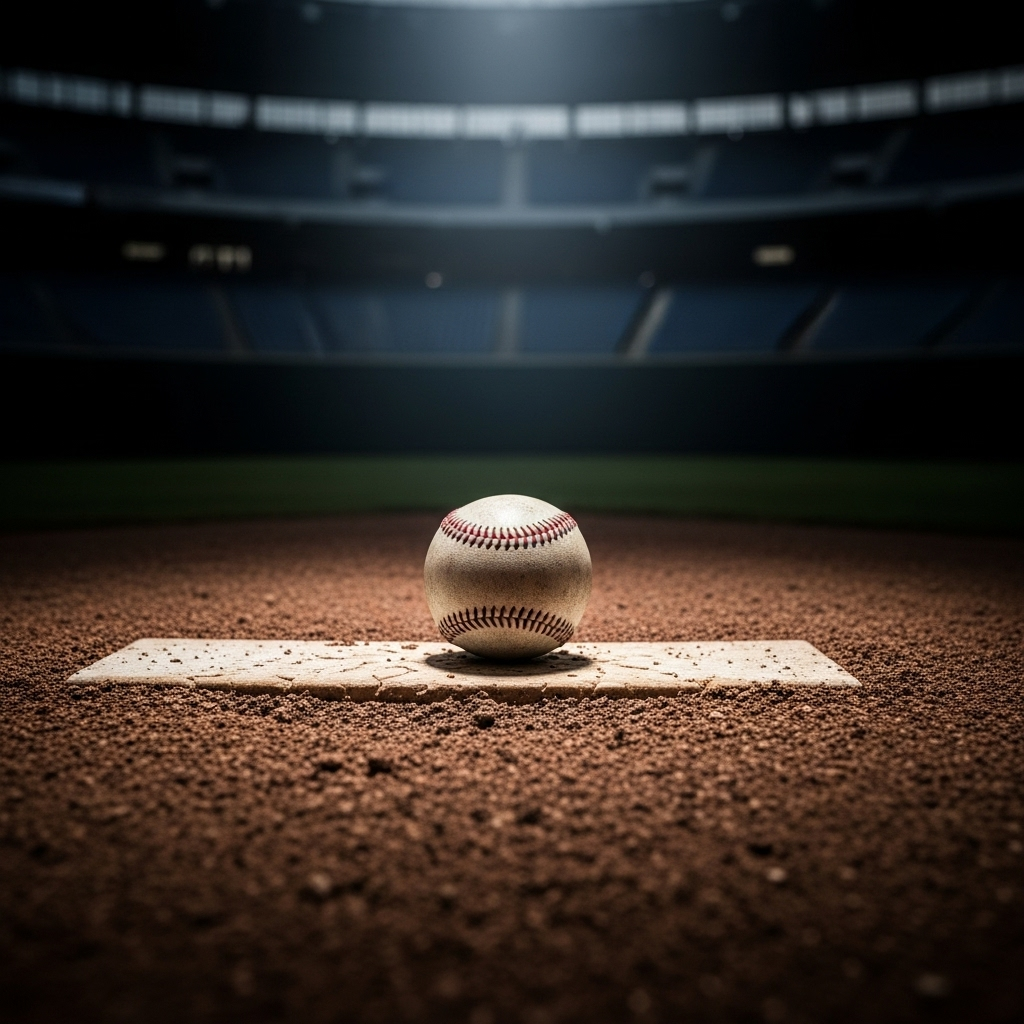 Good Test Results: Skubal Gets Great News After 1 Game 3 A baseball resting on a pitching rubber, symbolizing the wait for a pitcher's good test results.