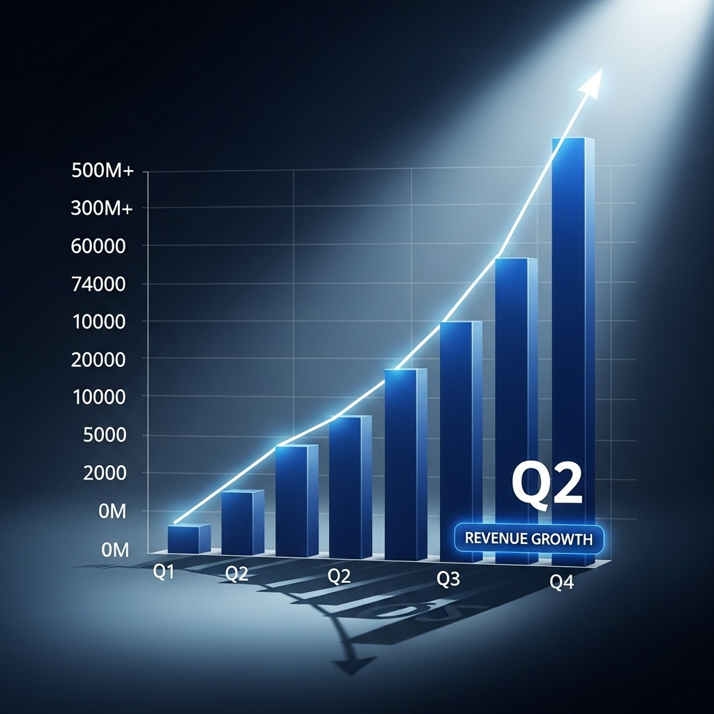Strong Q2 Report: 5 Key Insights for Investors in 2024 2 A chart showing impressive revenue growth from the strong q2 report.