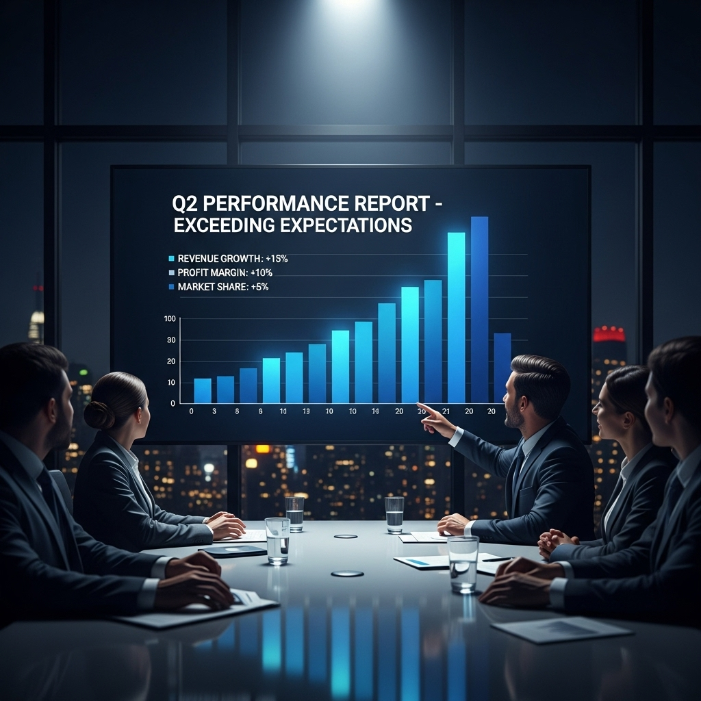 Strong Q2 Report: 5 Key Highlights for Investors in 2024 2 A chart showing positive upward trends, representing a strong q2 report for investors.