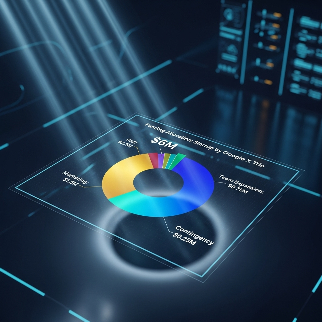Google X Trio's AI Second Brain Raises $6M for You 3 A chart showing the $6M funding allocation for the startup founded by the google x trio.