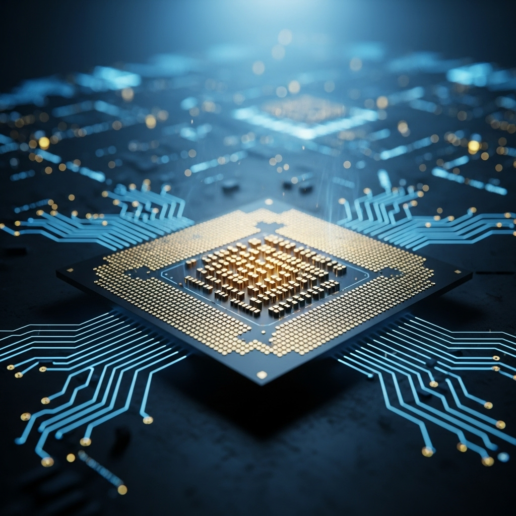 Rising iPhone Prices: 1 Big Reason Your Next iPhone Costs More 3 A close-up of a computer processor, representing the complex technology driving the rising iphone prices.