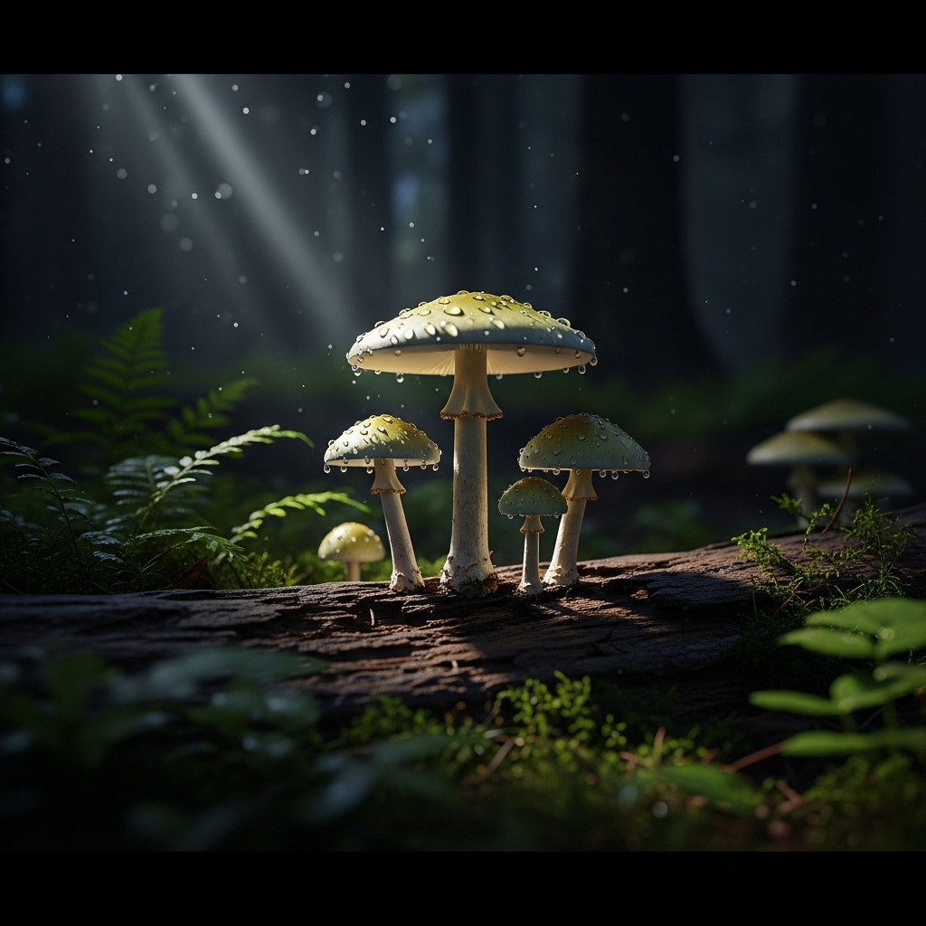 Toxic Mushroom Lunch: 3 Dead, Killer Jailed for Life 4 A cluster of deadly death cap mushrooms, the source of the toxic mushroom lunch.