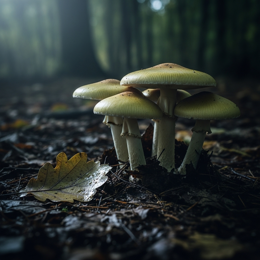 Toxic Mushroom Lunch: 3 Dead in Australian Murder Case 3 A cluster of pale, deadly Death Cap mushrooms, the fungus suspected in the toxic mushroom lunch.