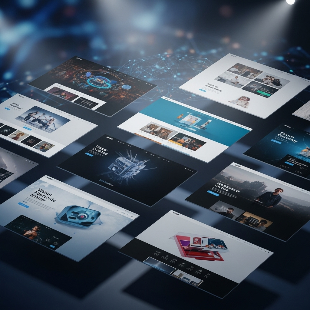 Top WWD Design Honors: The 12 Biggest Winners of 2024 2 A collage of winning websites from the top WWD design honors of 2024.