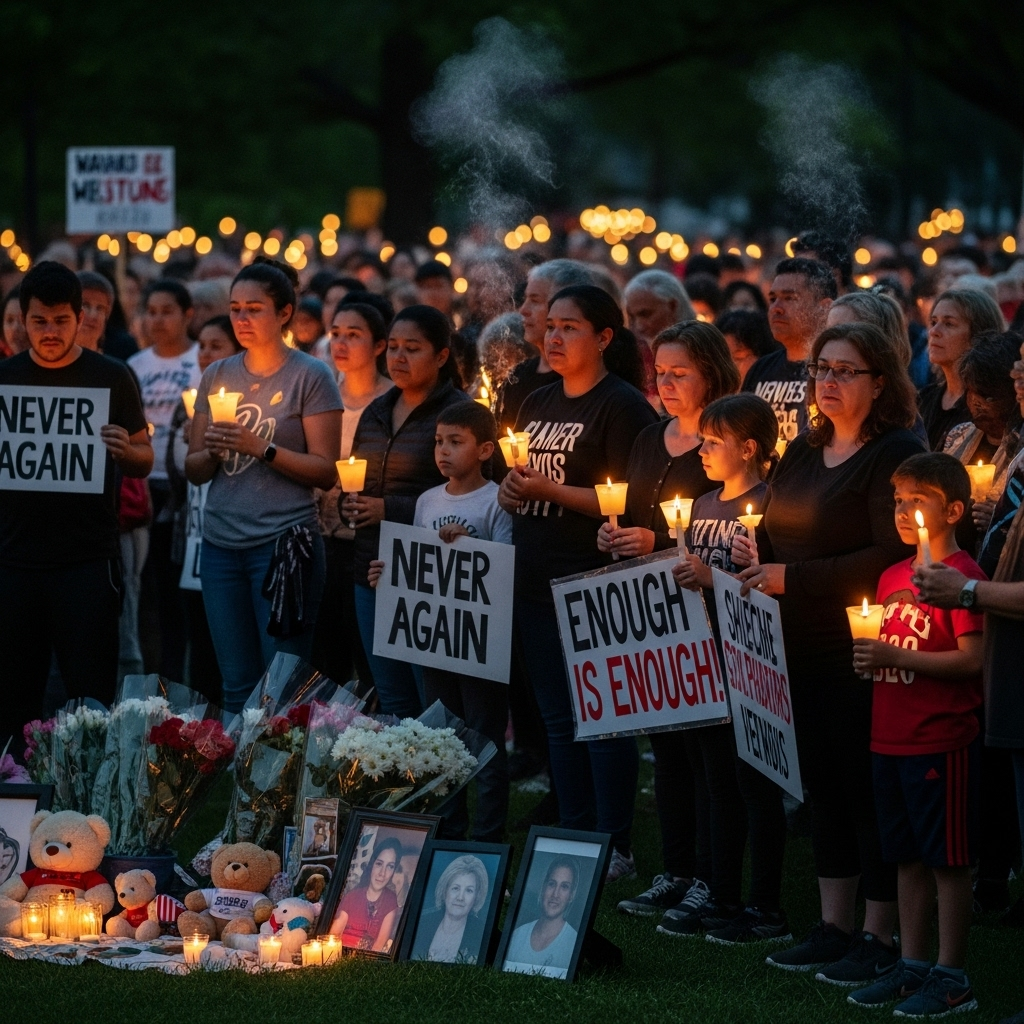 School Shooting: 2 Teens Injured, Governor Responds 2 A community gathered at a park for a candlelight vigil in response to the school shooting.