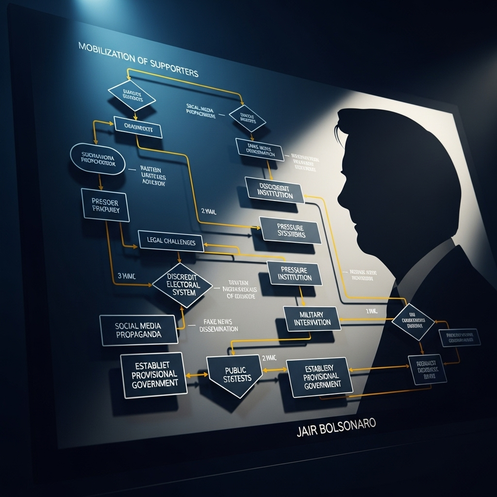 Coup Plot: Bolsonaro Sentenced to 27 Years by Brazil Court 3 A conceptual flowchart detailing the planned stages of the Jair Bolsonaro coup plot.