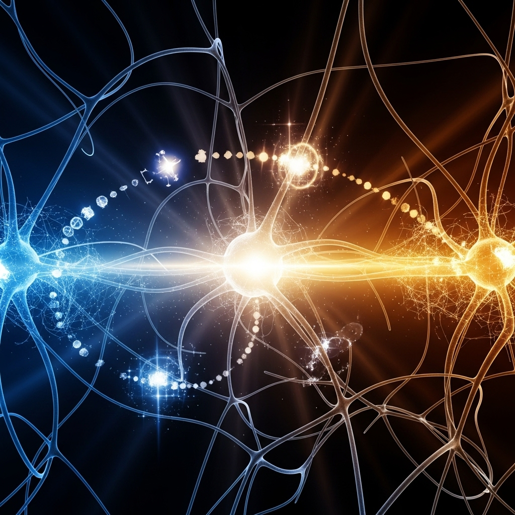 nrg tx: 3 Biotech Firms Lead Latest Fundraising Round 4 A conceptual image of a healing neural network, symbolizing the goals of nrg tx for neurological disorders.