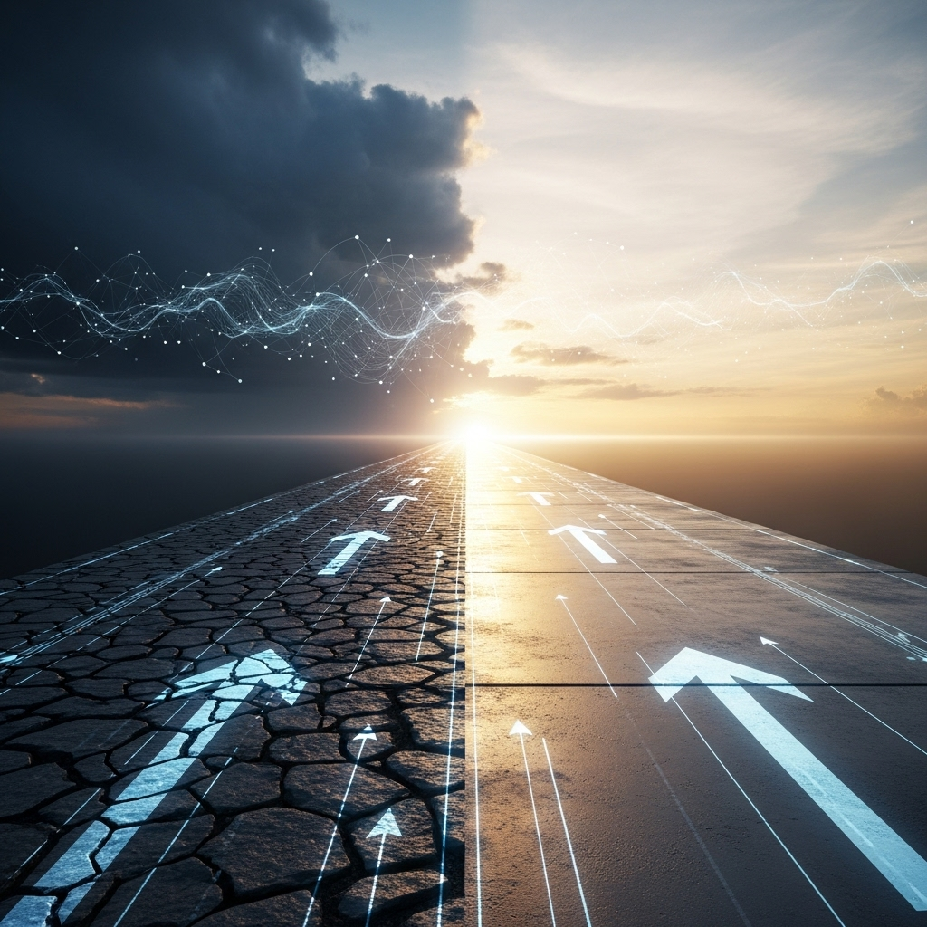 Re-election Bid: 5 Key Insights from Harris's 1st Book 3 A conceptual image of a path forward, symbolizing a smart strategy for a re-election bid.