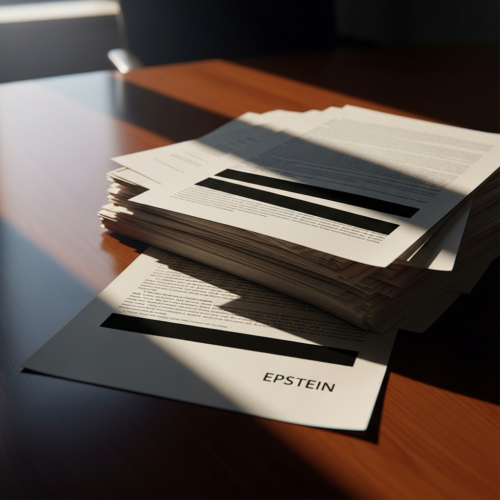 House GOP: 1000s of Epstein Docs Expected from Estate 4 A conceptual image of redacted files, symbolizing the House GOP effort to uncover hidden information in the Epstein case.