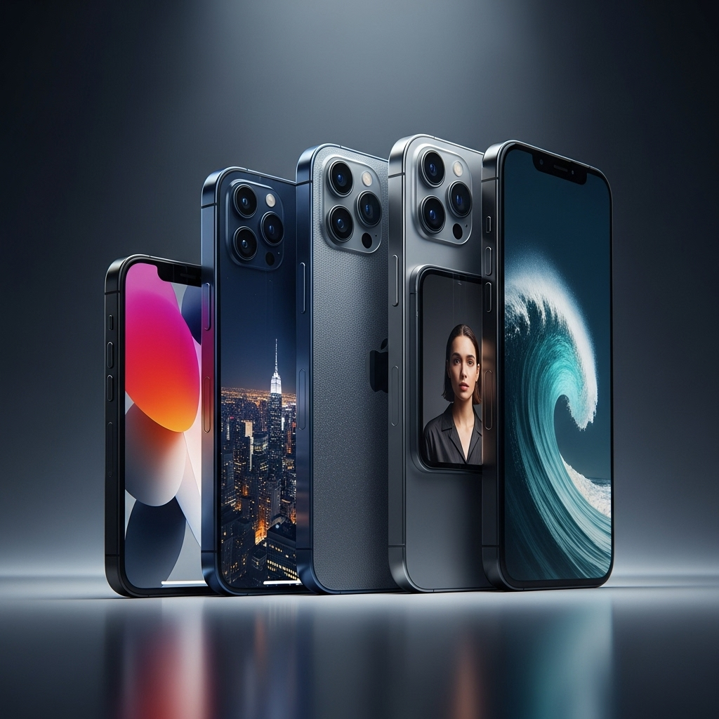 iPhone 17 Lineup: 4 Models Unveiled with Higher Prices 2 A conceptual rendering of the complete iphone 17 lineup showing four distinct models.