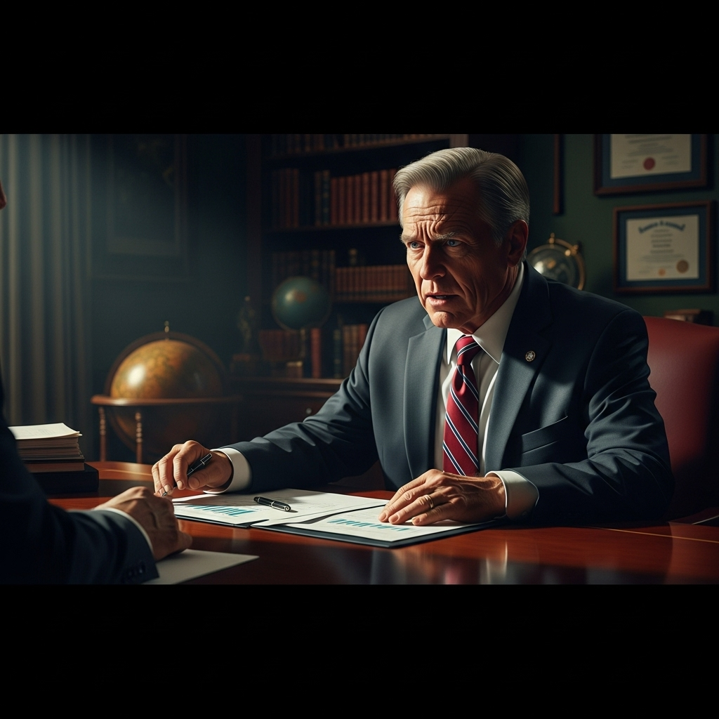 Trump’s Fed Fight: 1 Top GOP Donor Issues a Warning 3 A concerned top GOP donor discussing the economic risks associated with Trump’s fed fight.