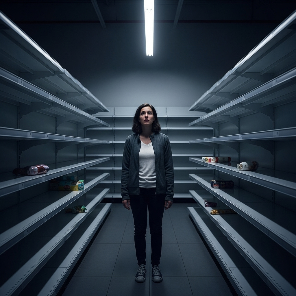 'block everything' protests: Hundreds arrested in France 4 A consumer looking at nearly empty supermarket shelves, a direct consequence of the supply chain disruption from the 'block everything' protests.