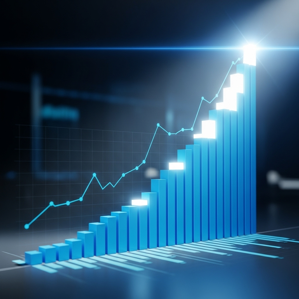 Strong Q2 Report: 5 Key Highlights for Investors 2024 2 A dynamic chart showing positive growth from the strong q2 report 2024.