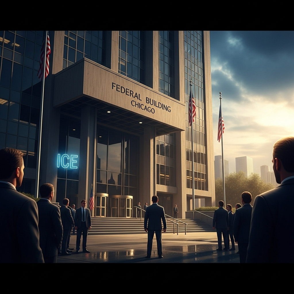 Focus shifts: 1 architect of LA ICE raids now in Chicago 2 A federal building in Chicago where the ICE focus shifts to new leadership.