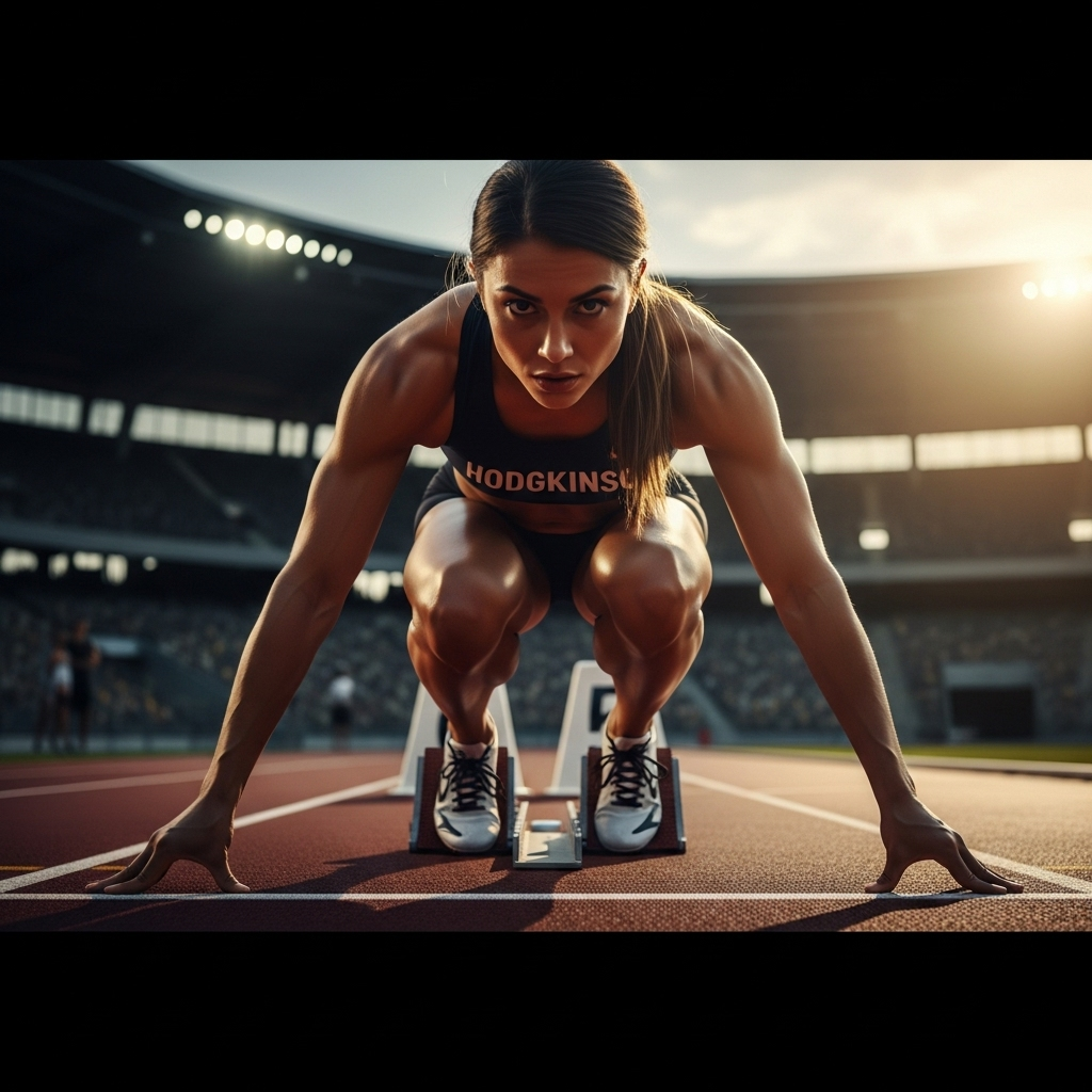 hodgkinson eyes golden finish in 2024 championships 3 A focused shot of Keely Hodgkinson as she prepares for the race, knowing that hodgkinson eyes golden finish.