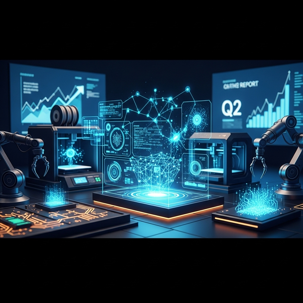 Strong Q2 Report: 5 Key Highlights for Investors in 2024 4 A futuristic graphic representing R&D and innovation, a key part of the company's strong q2 report.