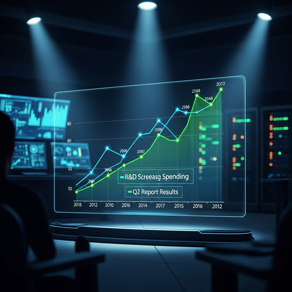 Strong Q2 Report: 5 Key Insights for Investors in 2024 4 A graph illustrating the correlation between R&D spending and the results of a strong q2 report.