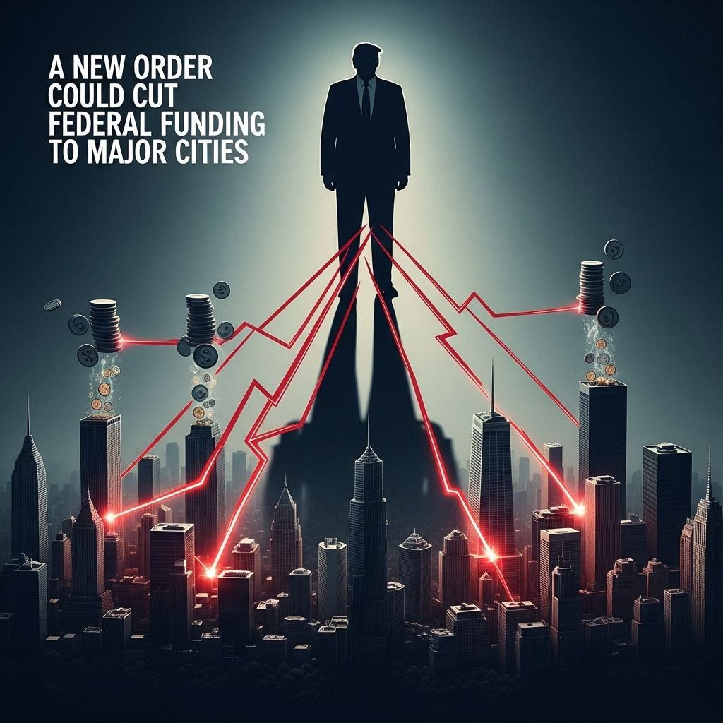 Trump's New Order: 3 Ways It Targets Liberal Cities 2 A graphic illustrating how Trump's new order could cut federal funding to major cities.