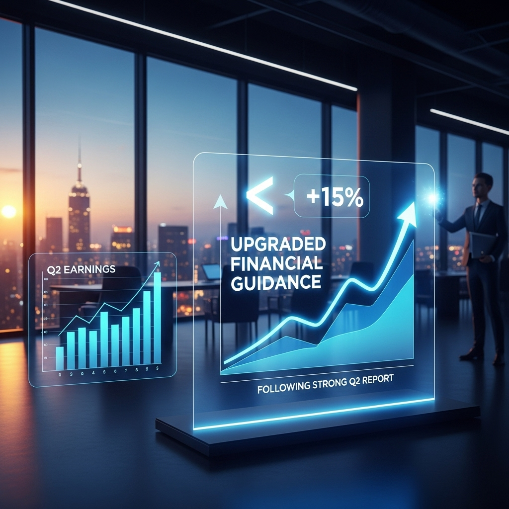 Strong Q2 Report: 5 Key Takeaways for Investors in 2024 4 A graphic illustrating the company's upgraded financial guidance after the strong q2 report.