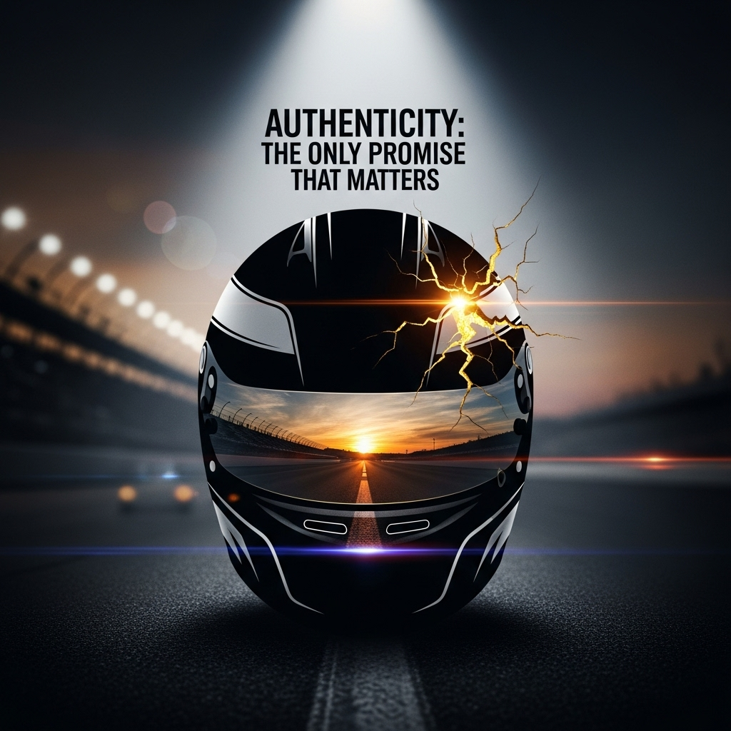 one promise: 1 thing Danica Patrick told Charlie Kirk 3 A graphic illustrating the concept behind Danica Patrick's one promise of authenticity.