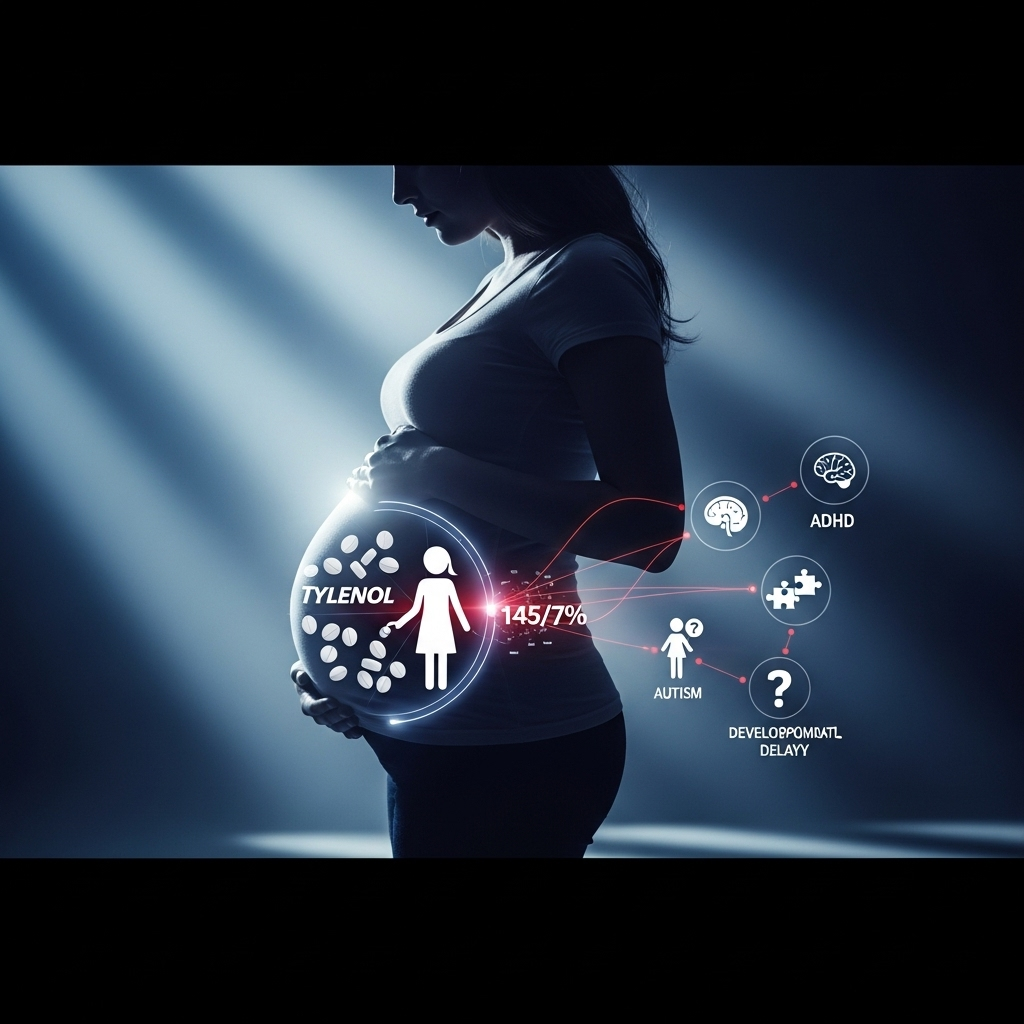 Tylenol use in Pregnancy: Dr. Siegel on 2 Autism Studies 2 A graphic illustrating the correlation found in recent studies regarding Tylenol use in pregnancy.