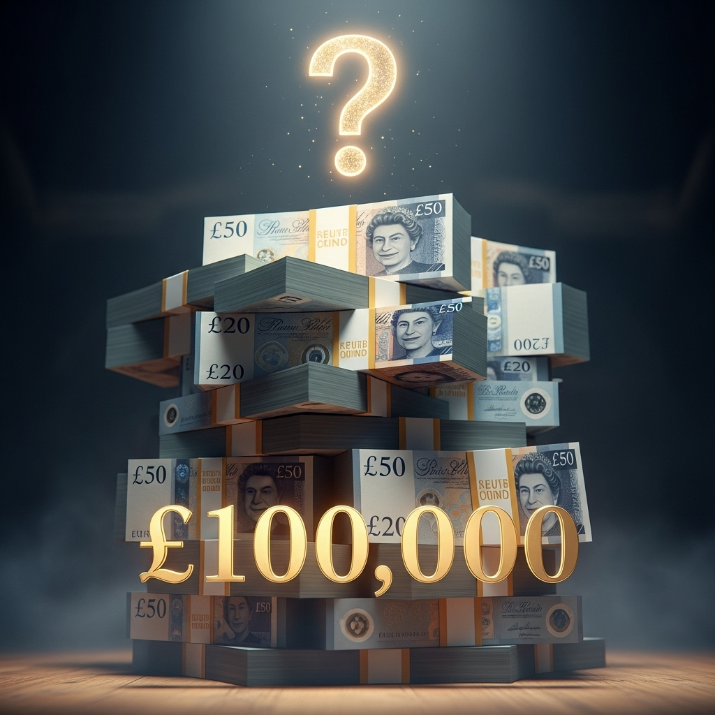 Mystery donor: £100k reward for missing UK student 3 A graphic showing a stack of British pounds with a question mark, representing the £100,000 reward from the mystery donor.