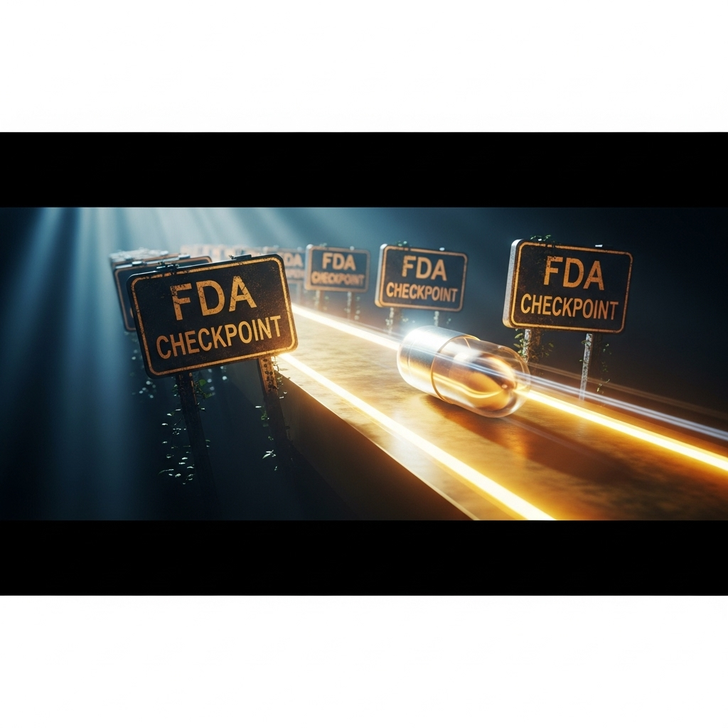 New Drugs: 1 Major FDA Change Under Trump to Watch 3 A graphic showing an expedited pathway for new drugs bypassing traditional FDA checkpoints.