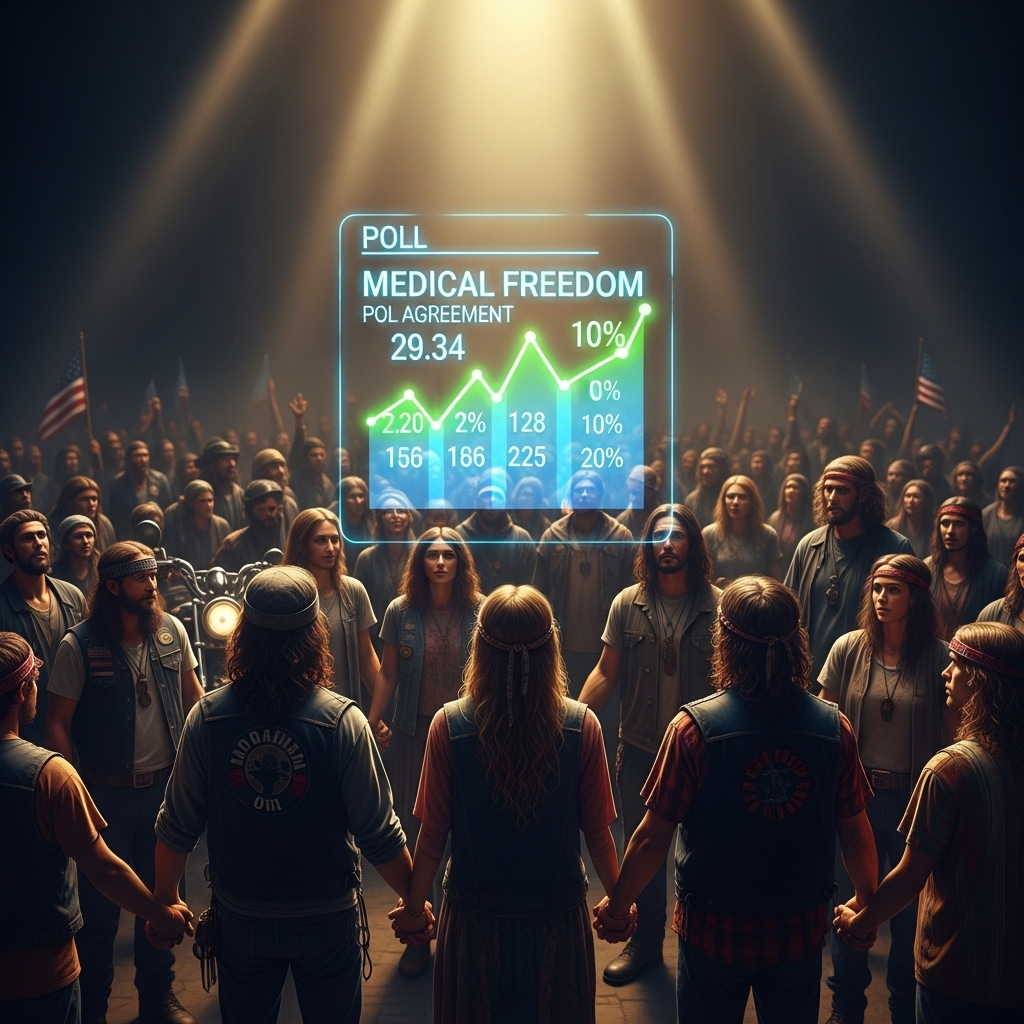 Former Opponents: 3 Join Trump's Medical Freedom Cause 4 A graphic showing poll numbers related to medical freedom, a topic uniting former opponents.