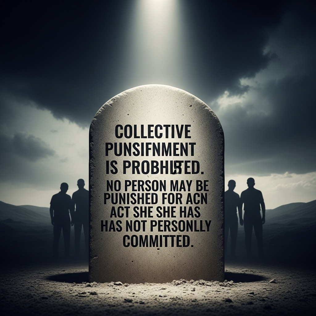 Collective Punishment: 2 Million Palestinians at Risk 2 A graphic showing the definition of collective punishment under the Geneva Convention.