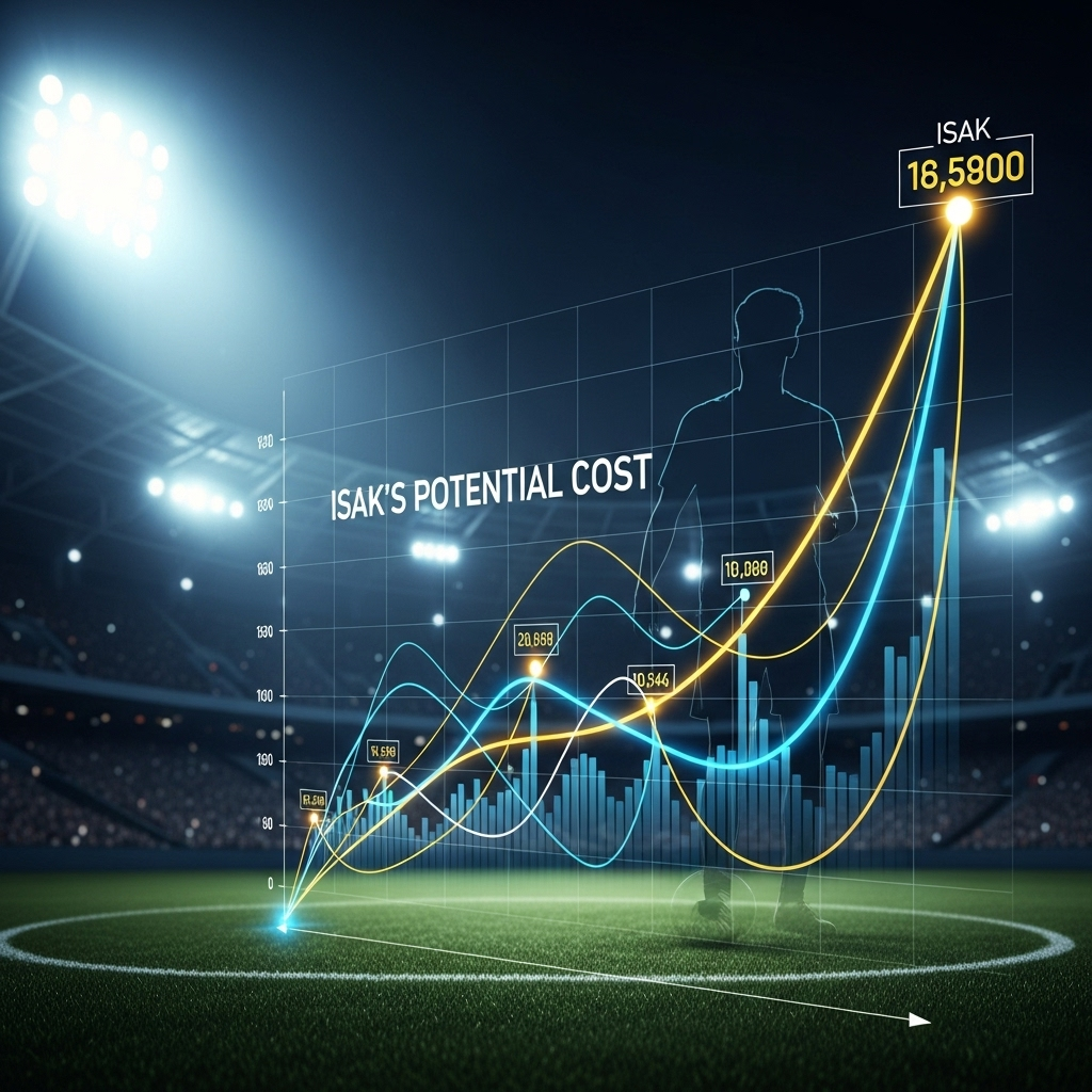 full picture: Isak's 3 big hints on a Liverpool move 4 A graphic showing transfer market values, providing the full picture of Isak's potential cost.