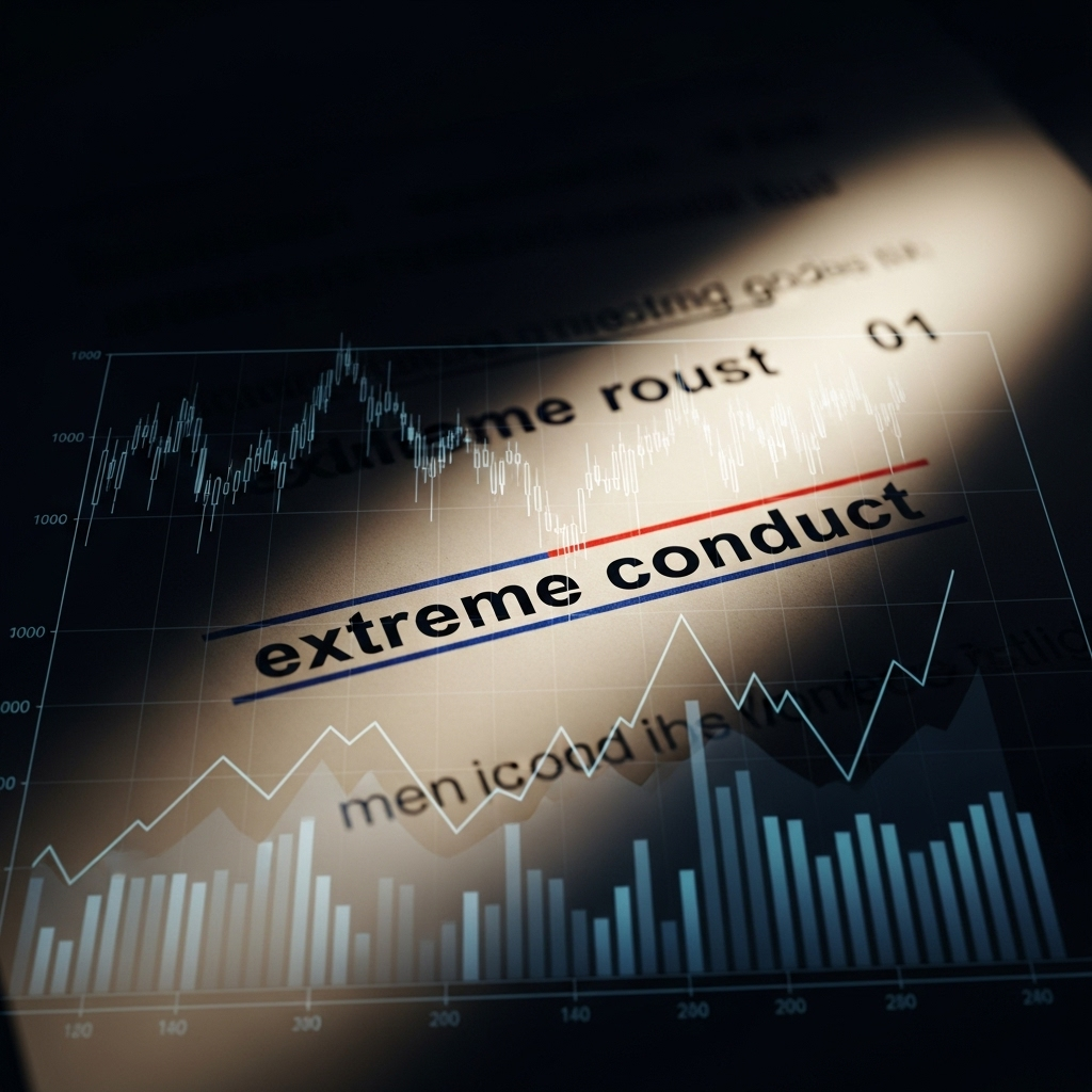 'extreme' conduct': 5 Allegations in NFL Player Divorce 2 A legal document highlighting the phrase 'extreme' conduct' next to financial charts.