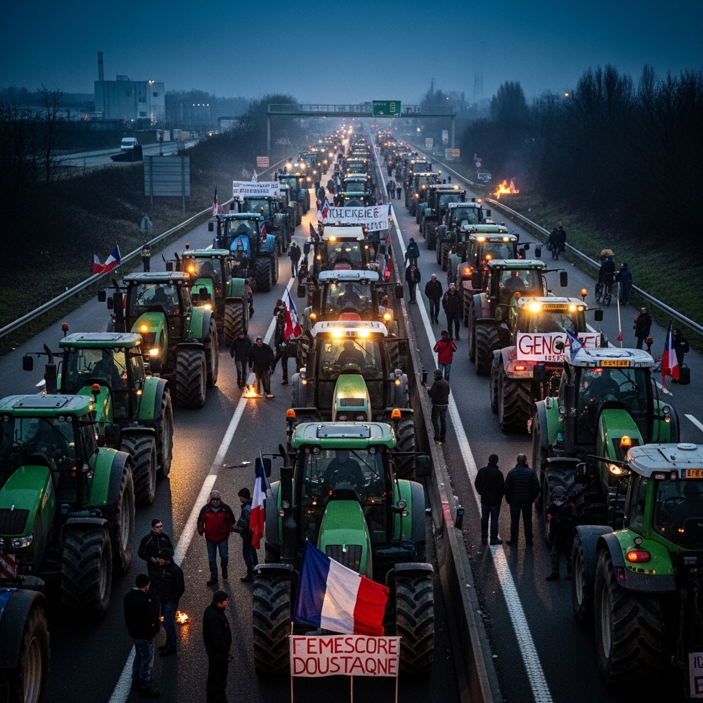Block Everything: 100s Arrested as Protests Grip France 2 A major French highway is at a standstill, with tractors and protestors aligned to block everything.