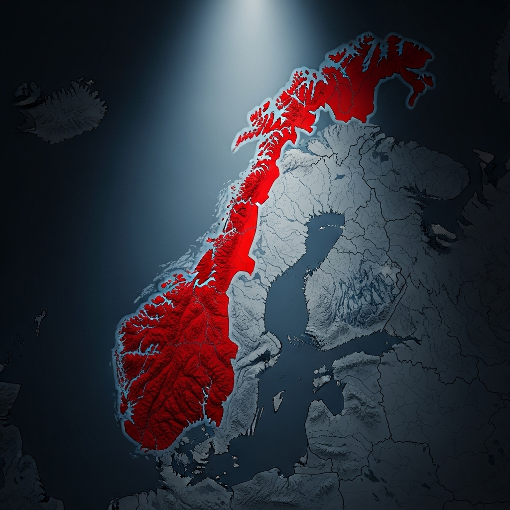 Vote Win: Norway's Left Secures 1st Place in Election 3 A map of Norway showing the election results by region that resulted in a vote win for the left bloc.