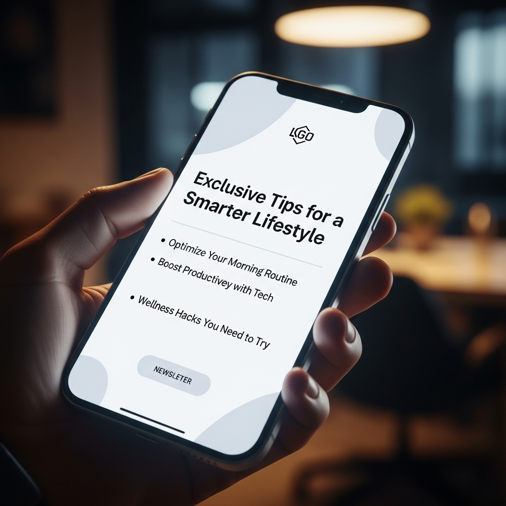 Our Newsletter: Join 10,000+ Readers for Exclusive Tips 2 A mockup showing our newsletter on a phone screen, highlighting exclusive tips and clean design.