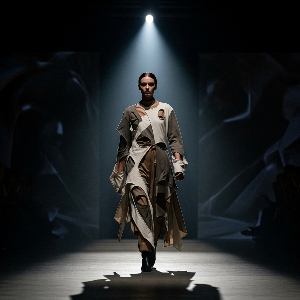 Snyder Spring 2026: 10+ Stars at the Starry Runway Show 2 A model walks the runway in a key look from the Snyder Spring 2026 collection.