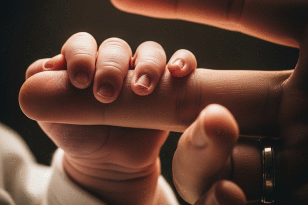 a newborn baby s hand grasping a parent s finger symbolizing the precious and fragile nature of my son s life 0