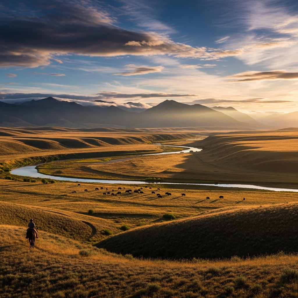 New 'Yellowstone' Series: 1st Look at the Fan-Favorite Star 3 A panoramic view of the Montana landscape featured in the new 'Yellowstone' series.