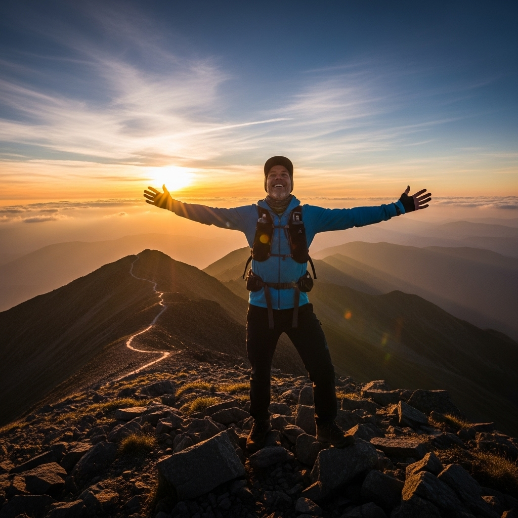 Gout Drug from Atom Shows Phase 3 Win Over Rivals 4 A person enjoying a pain-free hike, symbolizing the freedom a new gout drug could provide.