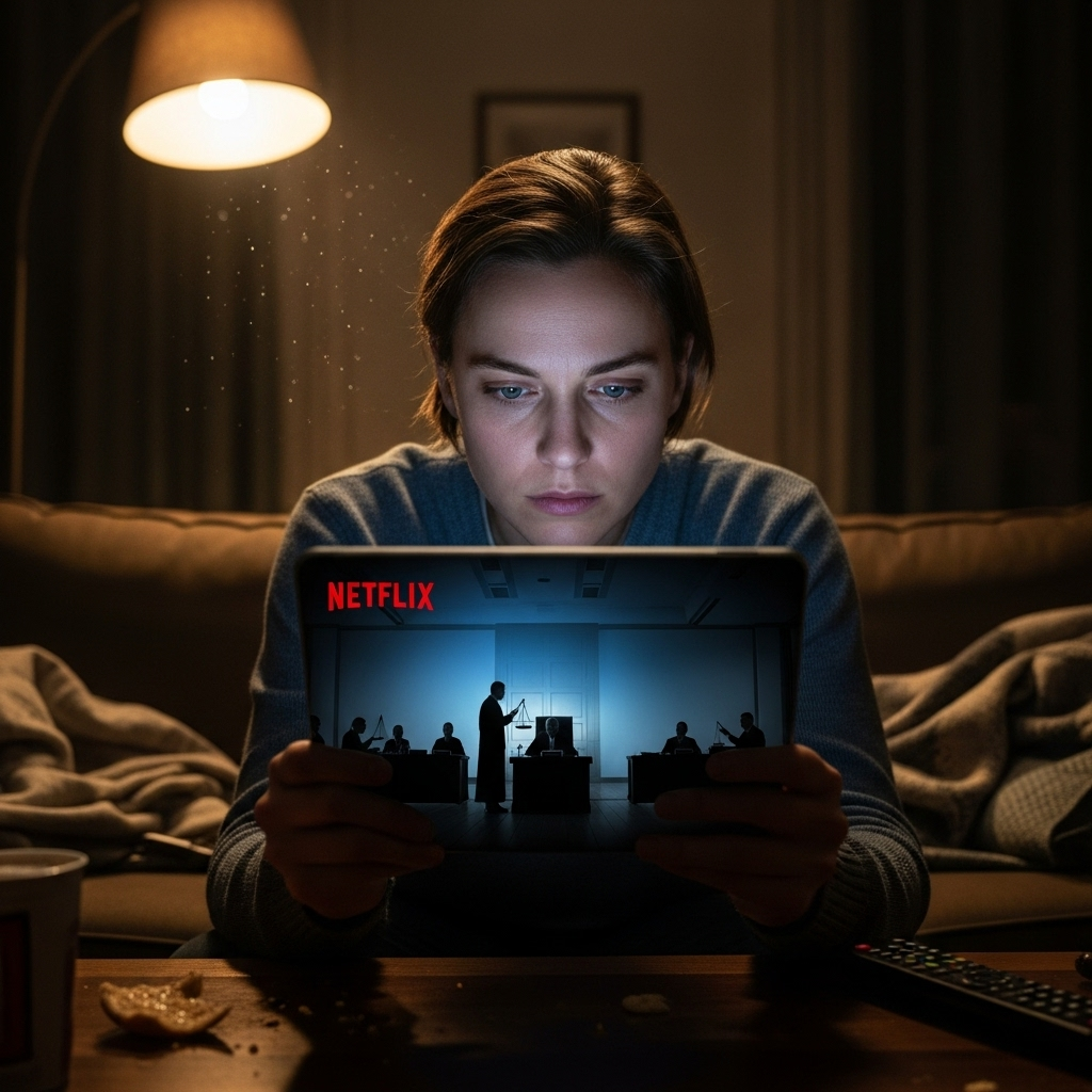 His Life: 1 Man's Failed Bid to Block Netflix Film 4 A person watching Netflix on a tablet, unaware of the legal battles behind the story of his life being portrayed.