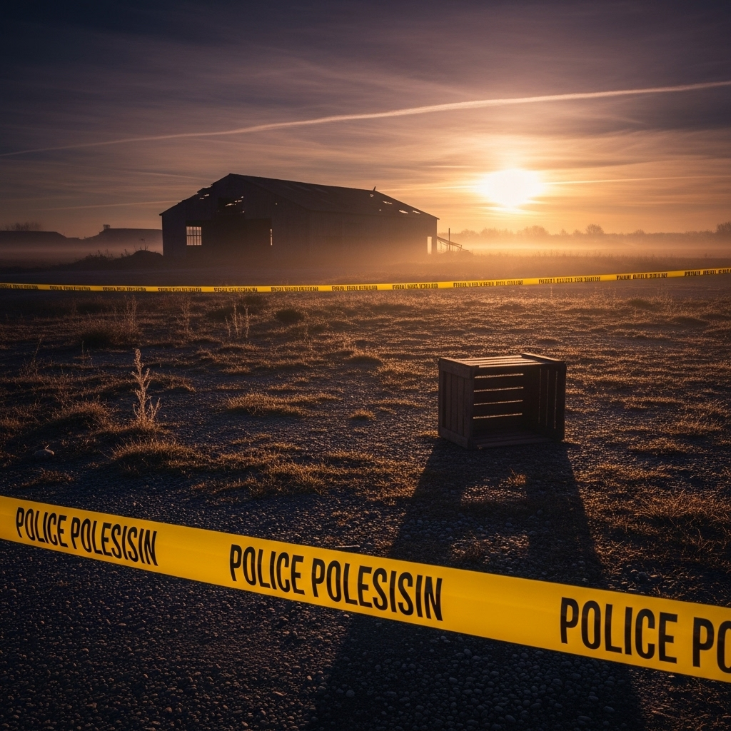 Suspected Shooter in Kirk Case: 1 New Video Released 3 A photo of the crime scene from a distance, with police tape visible, where the suspected shooter was last seen.