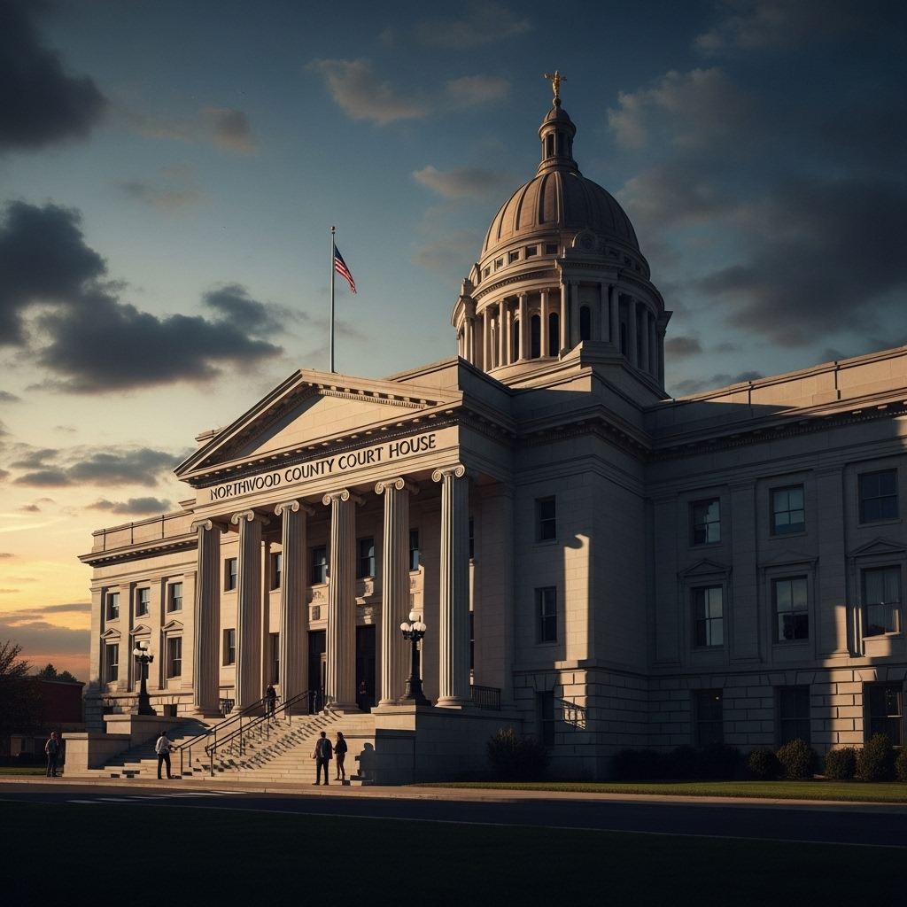Tyler Robinson, 22, Named in Charlie Kirk Murder Case 2 A photo of the Northwood County Courthouse where the case against tyler robinson will proceed.
