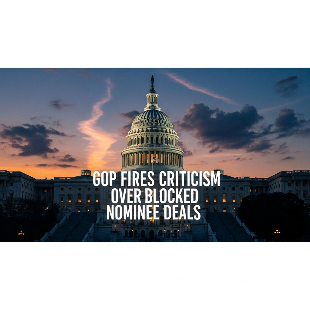 GOP fires back at Schumer's block of 2 nominee deals 2 A photo of the U.S. Capitol building where the GOP fires criticism over blocked nominee deals.