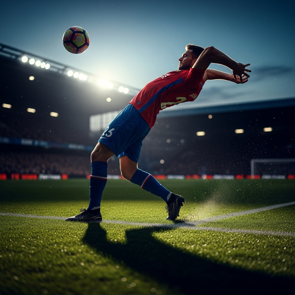 Long Throws: 1 Key Tactic Tuchel Wants England to Use 4 A player launching one of his signature long throws toward the goal.