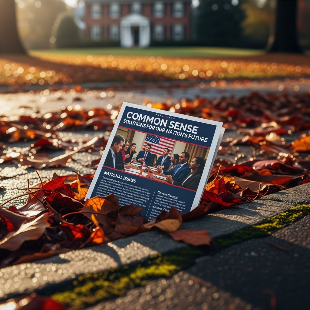 deep-blue dc suburbs: 3 Insights from VA's Special Election 4 A political mailer discussing national issues found in the deep-blue DC suburbs.