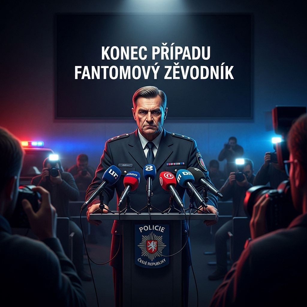 Czech Police End 10-Year Chase for Phantom Racing Driver 4 A senior Czech police official giving a press conference about the end of the Phantom Racer case.