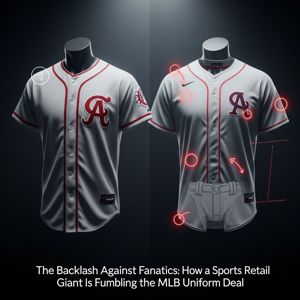 Fanatics' MLB Uniform Backlash: 5 Reasons for the Fumble 3 A side-by-side comparison of the old and new MLB jerseys, highlighting design issues central to The Backlash Against Fanatics: How a Sports Retail Giant Is Fumbling the MLB Uniform Deal.