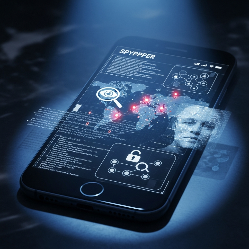 'extreme' conduct': 3 Shocking Claims in NFL Divorce 3 A smartphone screen showing spyware, symbolizing digital 'extreme' conduct and surveillance.