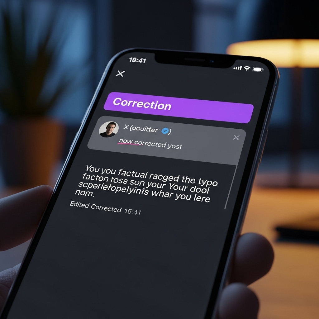 Corrected posts: 2 new alert features from Meta's update 2 A smartphone screen showing the new user interface for corrected posts on a social media app.